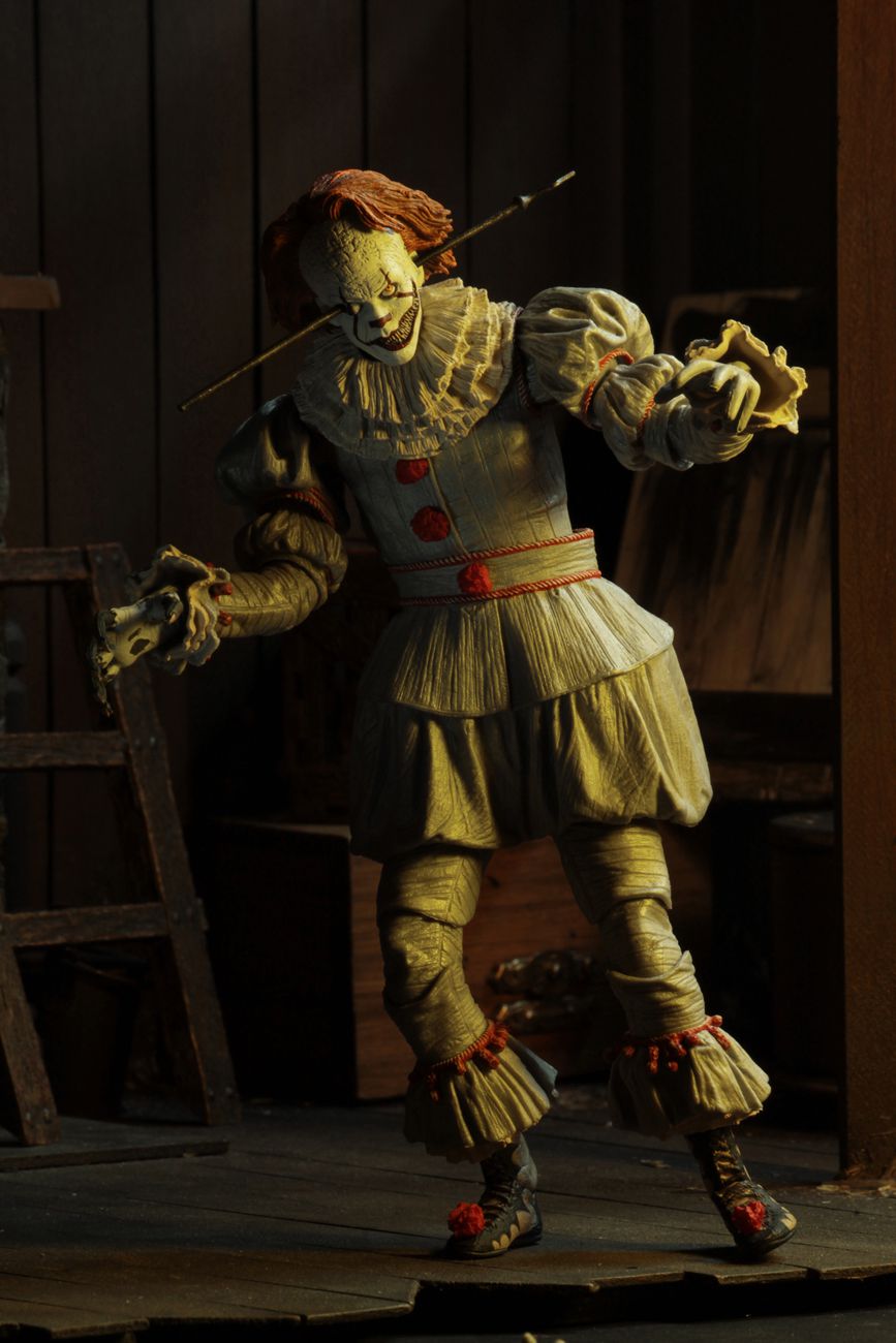 neca小丑回魂2it第二章7寸可动人偶血腥恐怖鬼娃玩具模型老版1990均码