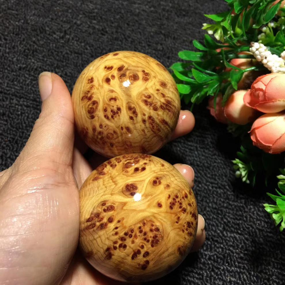 微惠华太行崖柏手球崖柏球手转球崖柏木球手玩球按摩球崖柏精雕45核桃