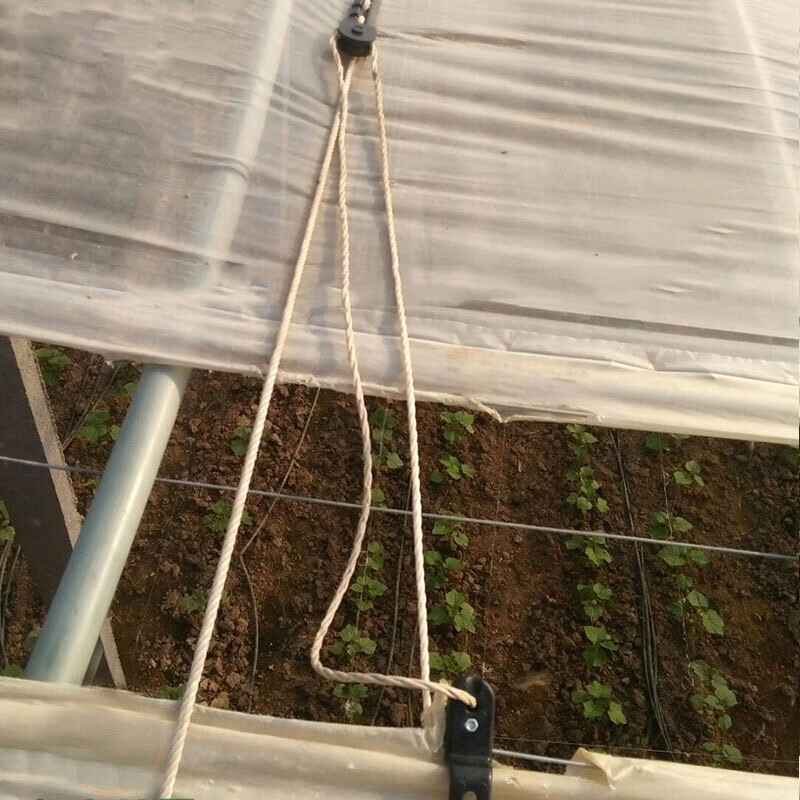 温室大棚配件放风口滑轮反背滑轮风口开合器 折叠夹子 放风器 四齿反