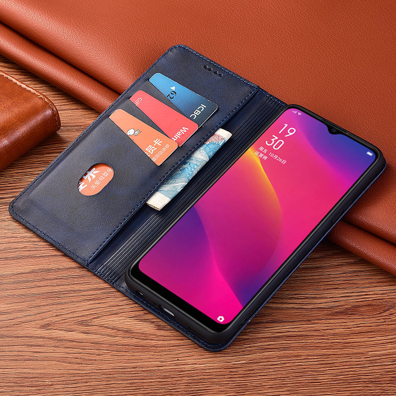 豆图oppoa11x手机壳真皮翻盖皮套oppoa11保护套全包双面软壳防摔商务