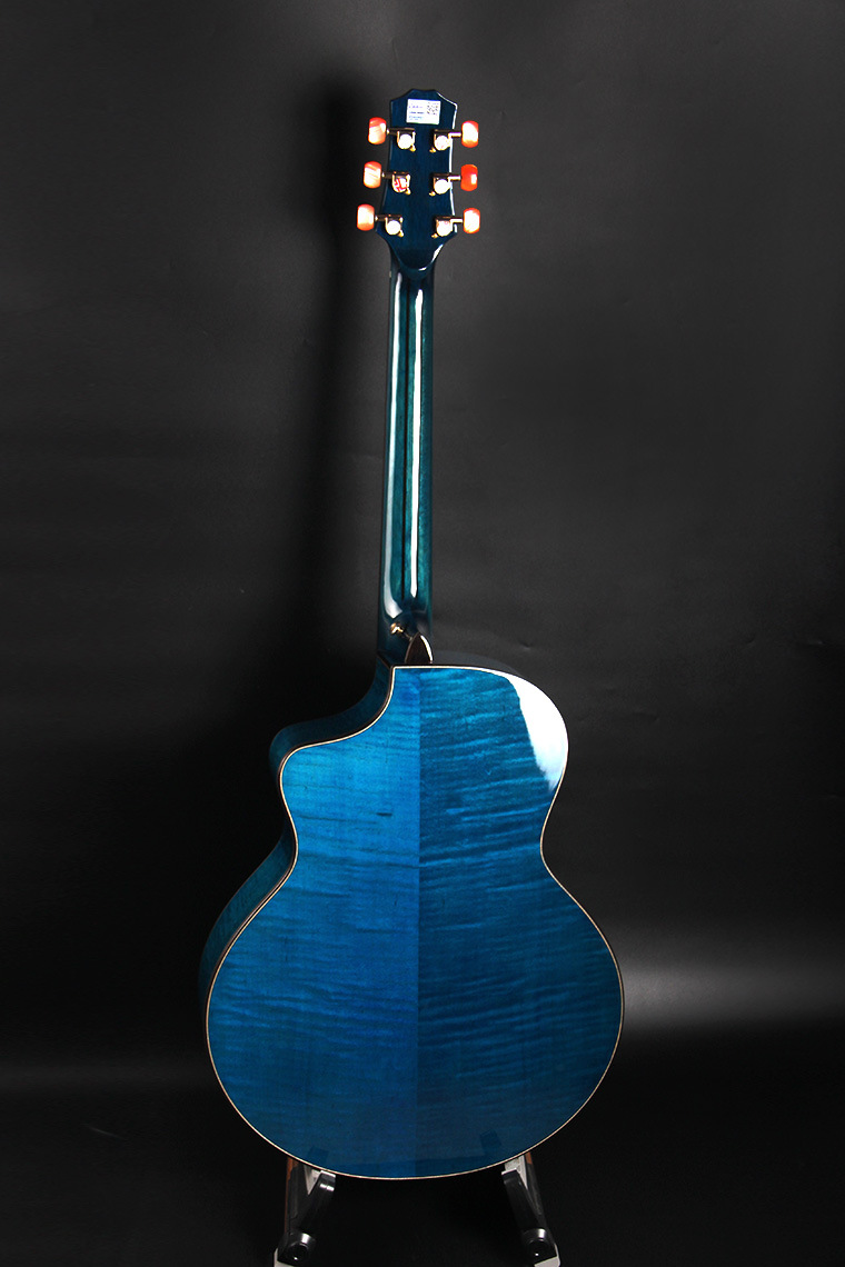 专业高端哑光亮光单板guitar吉他41寸云杉面虎纹枫木搽色民谣乐器