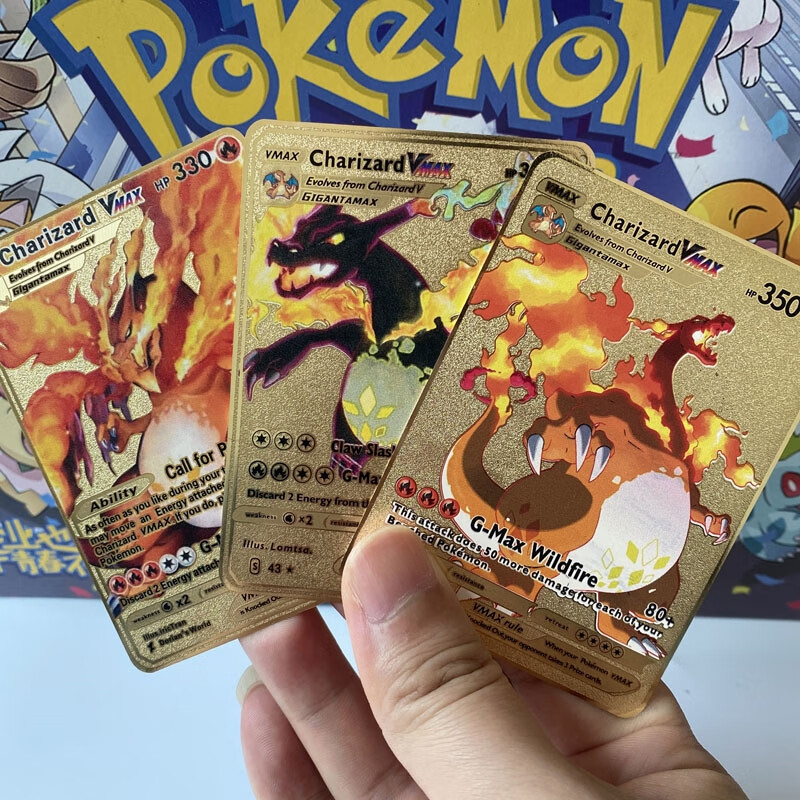 萬代bandai噴火龍金屬卡片精靈寶可夢卡gx動漫卡牌pokemonmetalcards