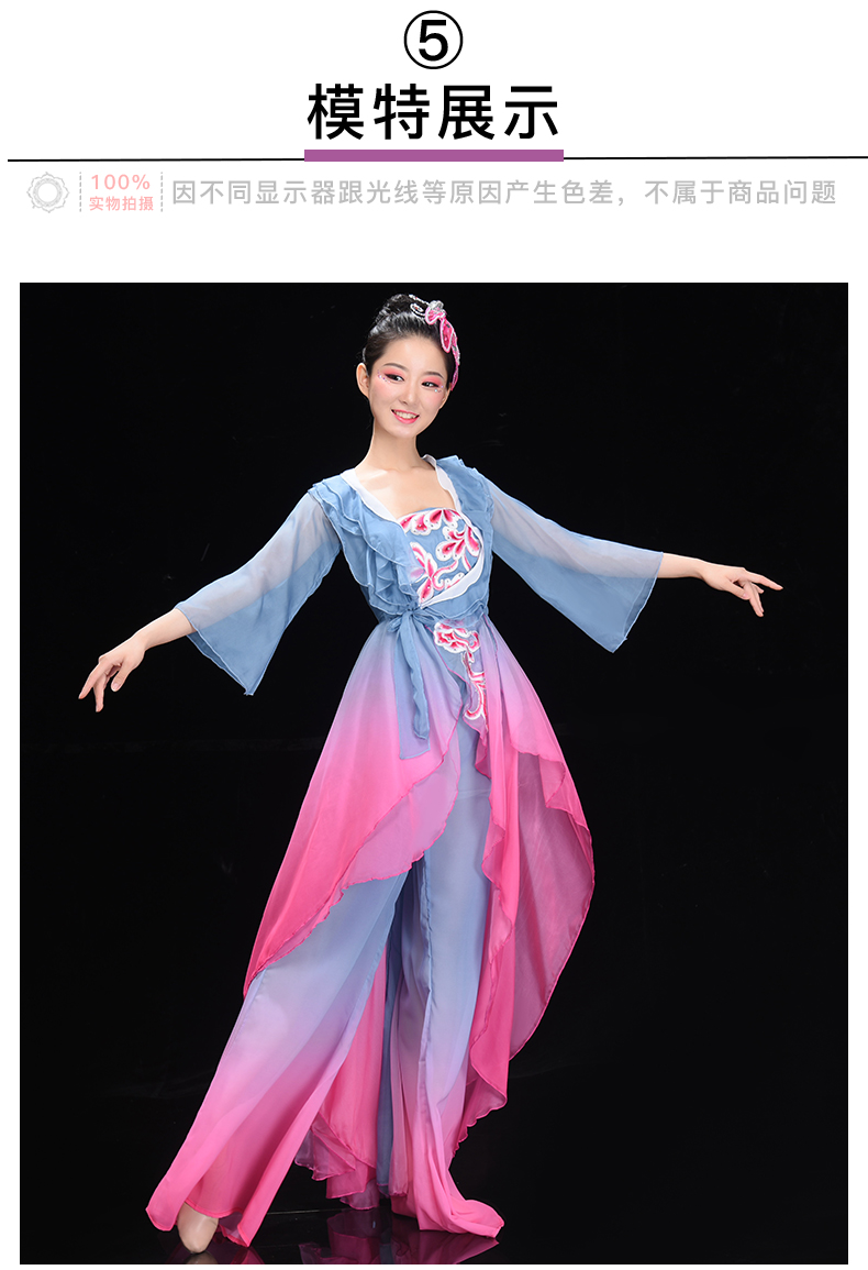 丹宝罗旗舰同款点绛唇舞蹈服女飘逸清新淡雅仙女艺考独舞表演古典舞