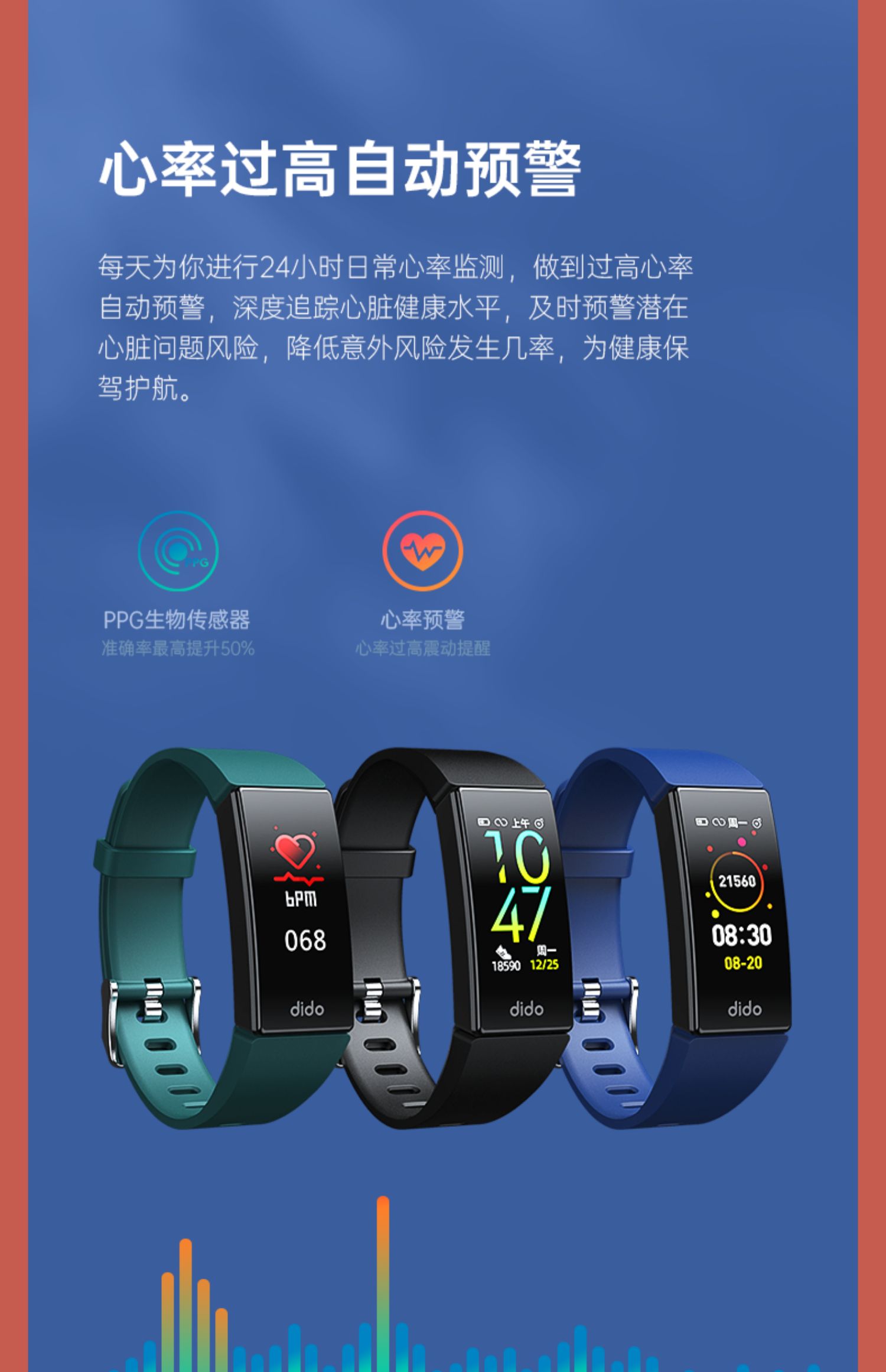华为(huawei) 通用测血压心率智能手环高精度血氧心电图脏跳器老人