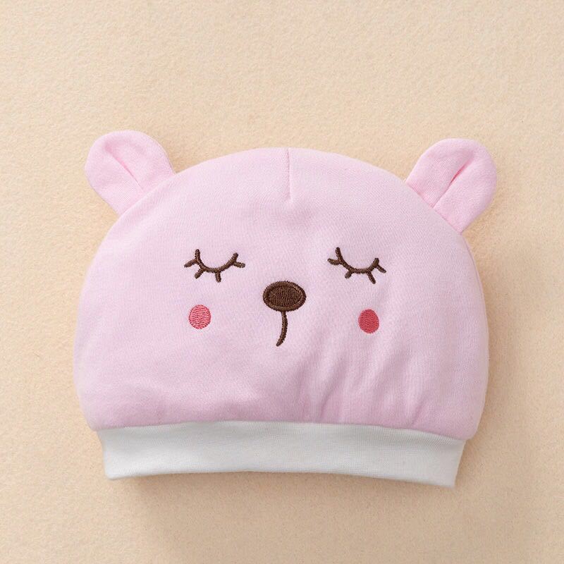 熹卡龙新品儿童睡帽婴儿帽子09个月儿童帽子新款百搭款加厚保暖新生儿