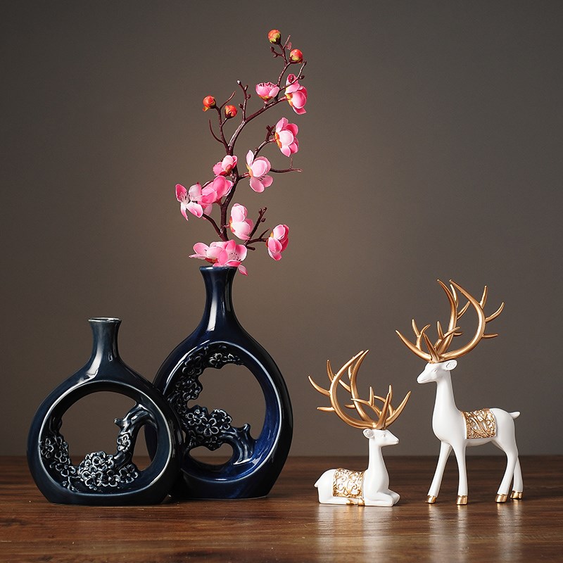 小物件精致感摆件轻奢家里摆设的装饰品客厅小物件电视两边艺术复古