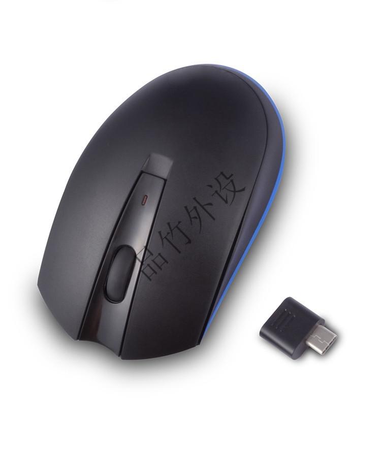 适配mac苹果电脑typec接口鼠标无线usb-c手机平板微软新款 银色usb