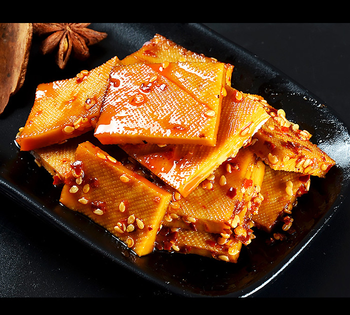 克湖南特产平江酱干麻辣香干零食小吃 正方形香辣豆干2包 酱香豆干2包