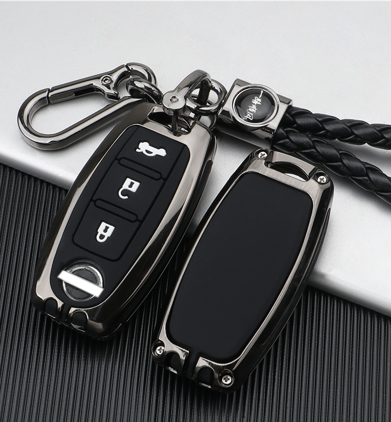 适用东风日产逍客钥匙套尼桑天籁奇骏劲客车途达高档全包保护壳扣智能