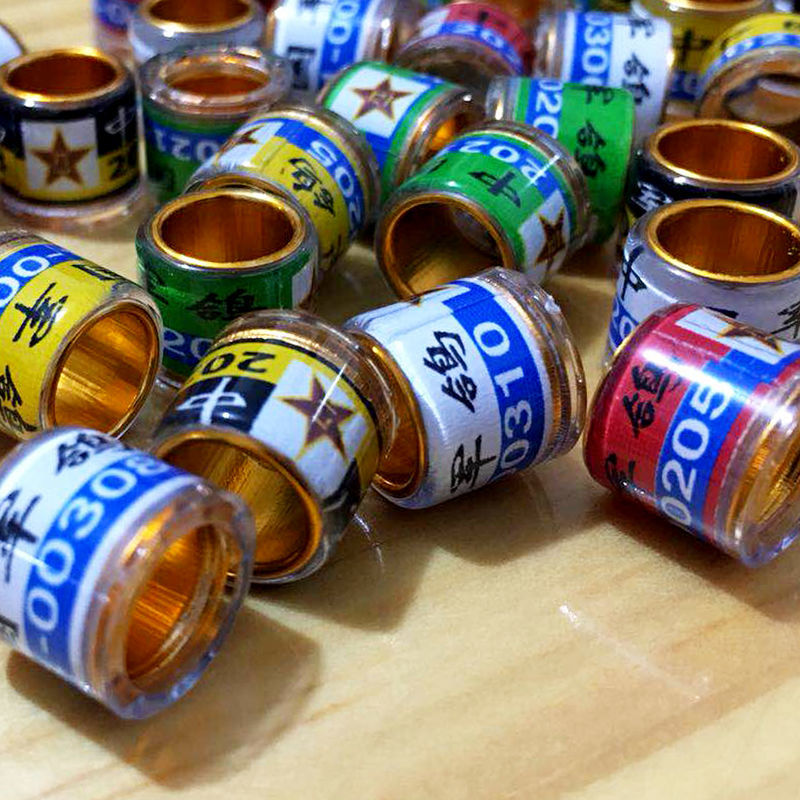 【店铺推荐】2021年军鸽环鸽子脚环鸽环种鸽赛鸽信鸽足环用品用具私环