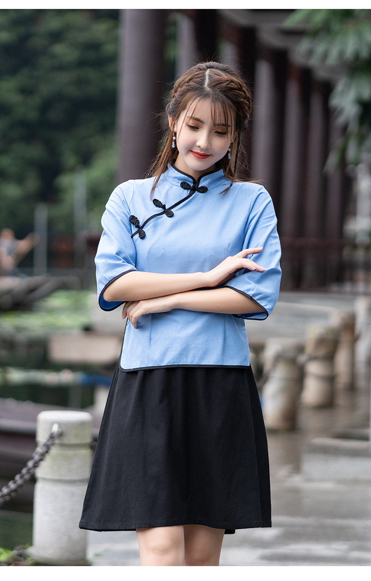 民国学生装五四运动女五四青年装风女装中山装男班服舞台表演合唱服装