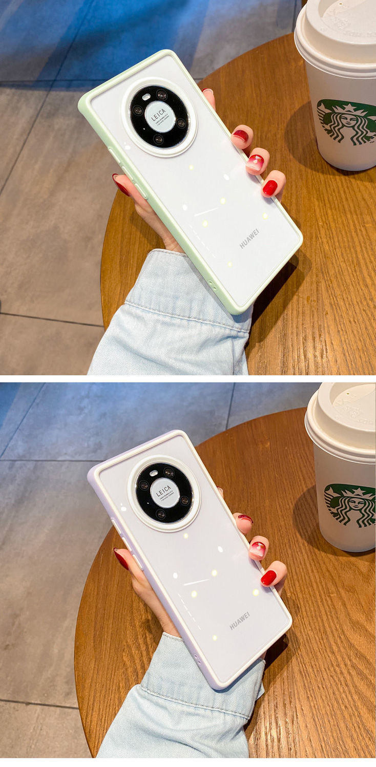 丁域适用华为mate40pro手机壳防摔保护套mate40硅胶软边透明新款全包