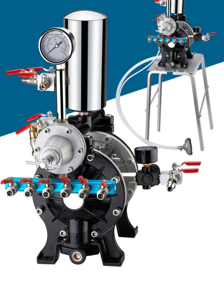 气动隔膜泵高压大功率耐腐蚀加厚不锈钢增压泵油漆油墨喷漆泵 a-10