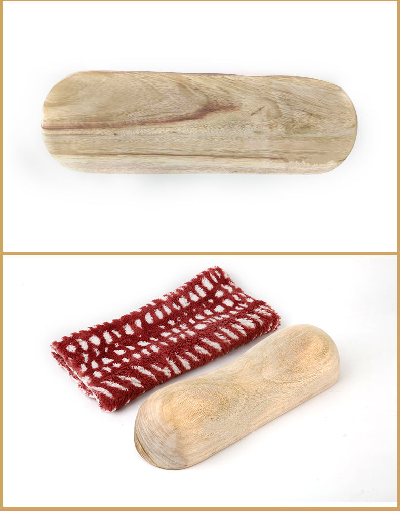 木枕颈椎枕实木枕香樟木枕头成人牵引香樟木颈椎枕微瑕疵枕套