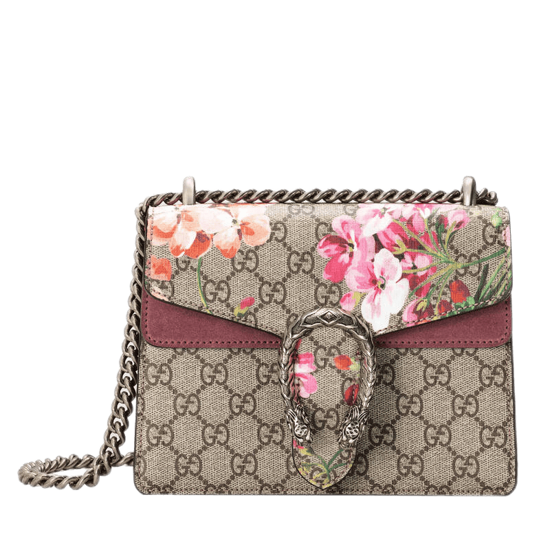 gucci古驰天竺葵红花酒神链条包皮质斜挎包421970ku23nai礼物浅咖色