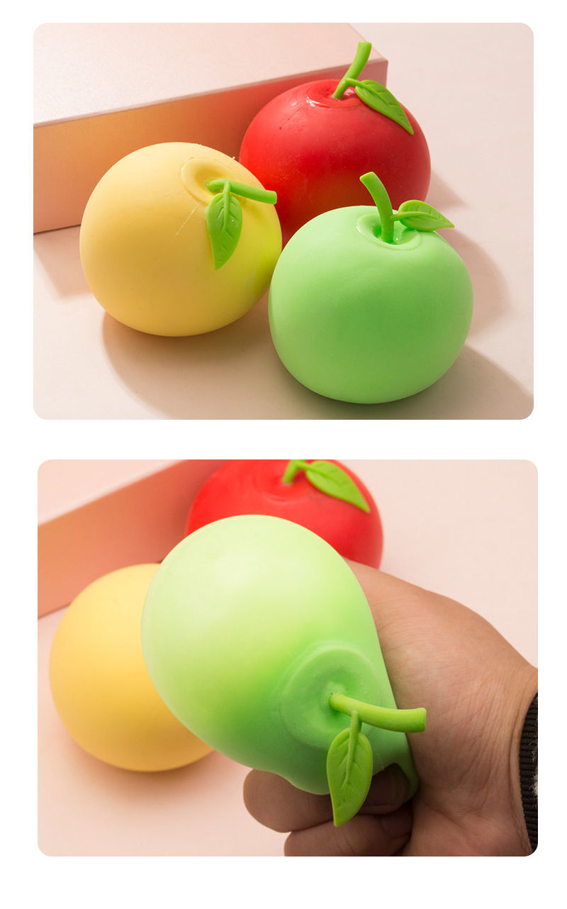 解压球发泄球大仿真捏捏乐苹果创意玩具可爱整蛊恶搞减压小玩意苹果红