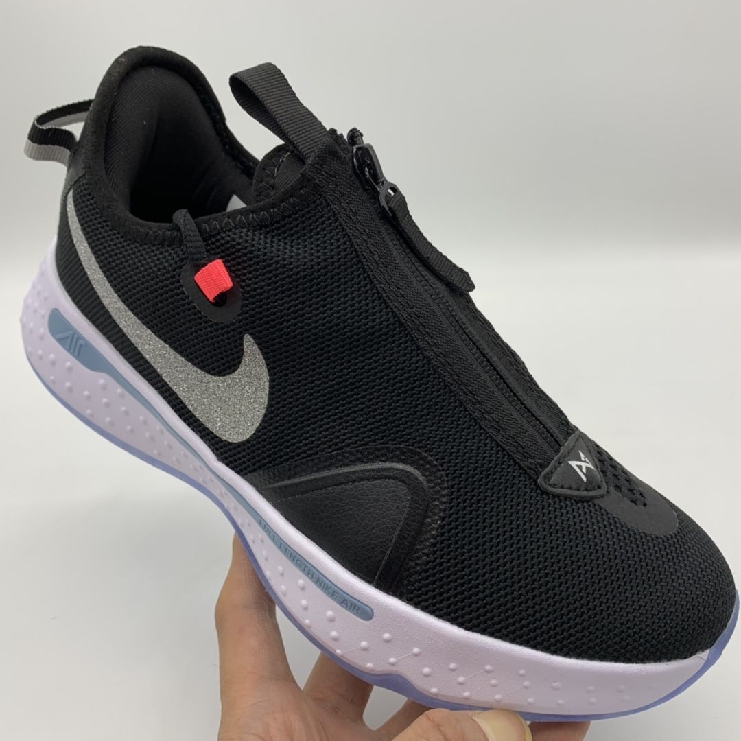 保罗乔治pg4篮球鞋4代男全掌气垫蓝橙黑白拉链耐磨防滑透气运动鞋鞋pg