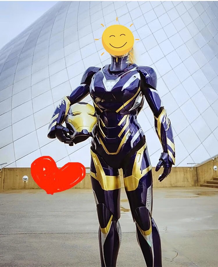 【京品】钢铁侠战衣可穿金属马克85盔甲戴全身头盔摆件diy质感a模型