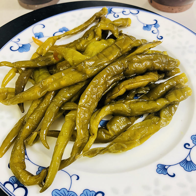 老坛酱辣椒泡辣椒泡菜下饭酸辣椒坛子菜卜豆角白辣椒干湘菜 青酱椒 白