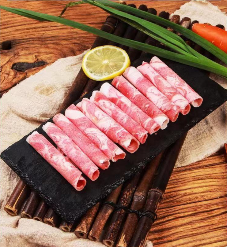 春光岛新鲜羔羊卷微调理正宗内蒙古羊肉卷现切肥羊卷涮火锅羊肉片精选