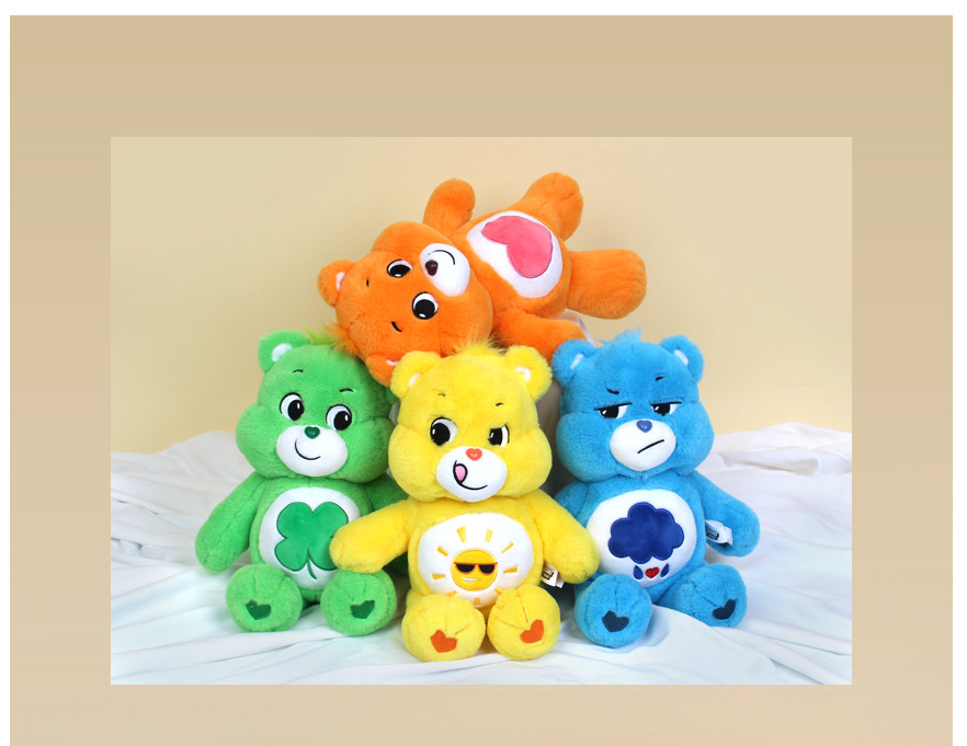 2022新款巴塞羅那熊韓國代購jellybubblecarebears玩具毛絨玩偶公仔