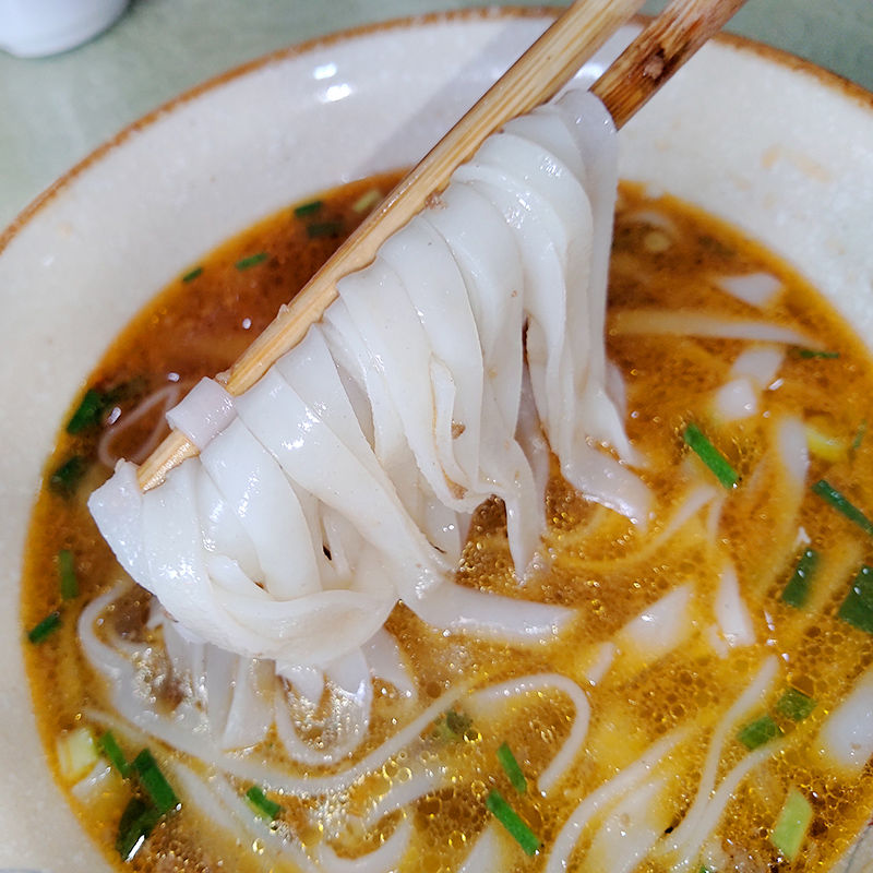 湖南米粉干宽米粉长沙河粉常德干米粉扁米粉邵阳攸县特产宽米粉2斤2袋