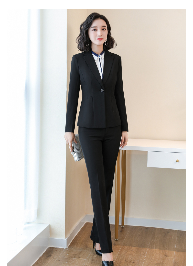 佳昭 职业西装套装女2021春秋新时尚气质商务正装大学生面试工作服