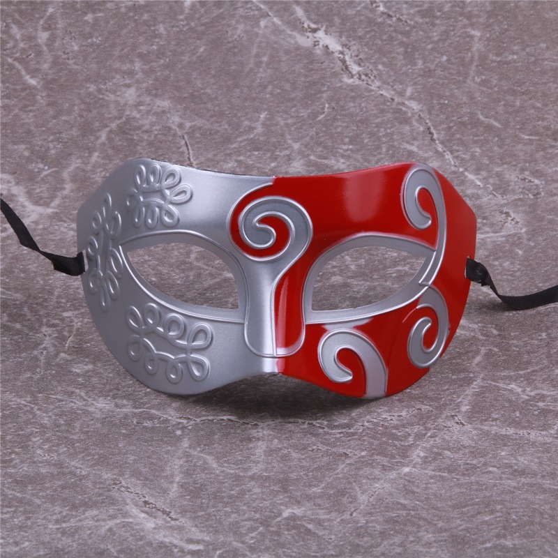 爵士面具王子面具男士的面具平头硬质塑料雕花面具弭黎金绿王子面具