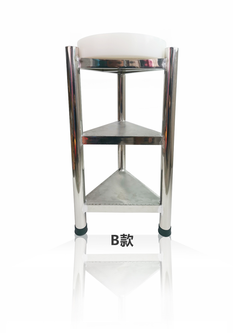 加厚不锈钢菜板架菜墩架落地式骨剁肉架置物架砧板架三角架a款宽35x80