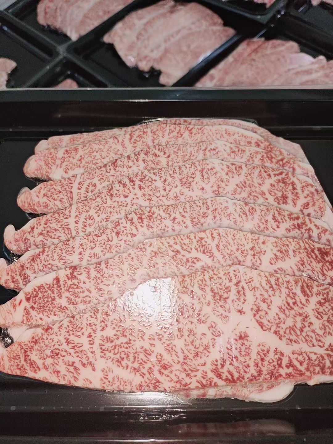 悦君心澳洲m12和牛眼肉盖烤肉片新鲜原切家庭烧烤火锅食材500g薄切08