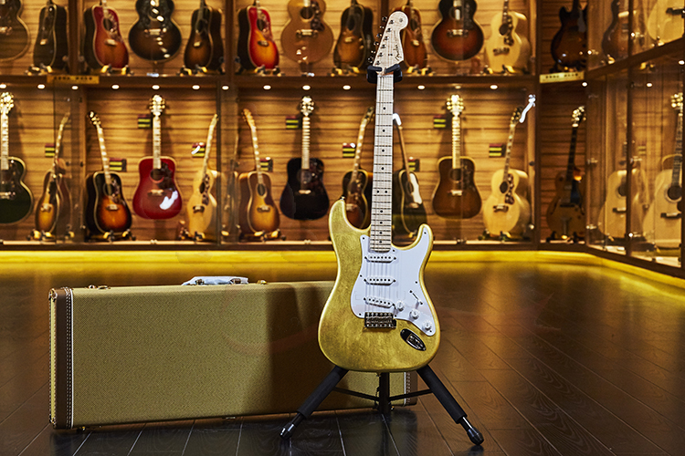 世音琴行fendermbyuriymasterbuiltmasterbuilt金叶子电吉他9216088