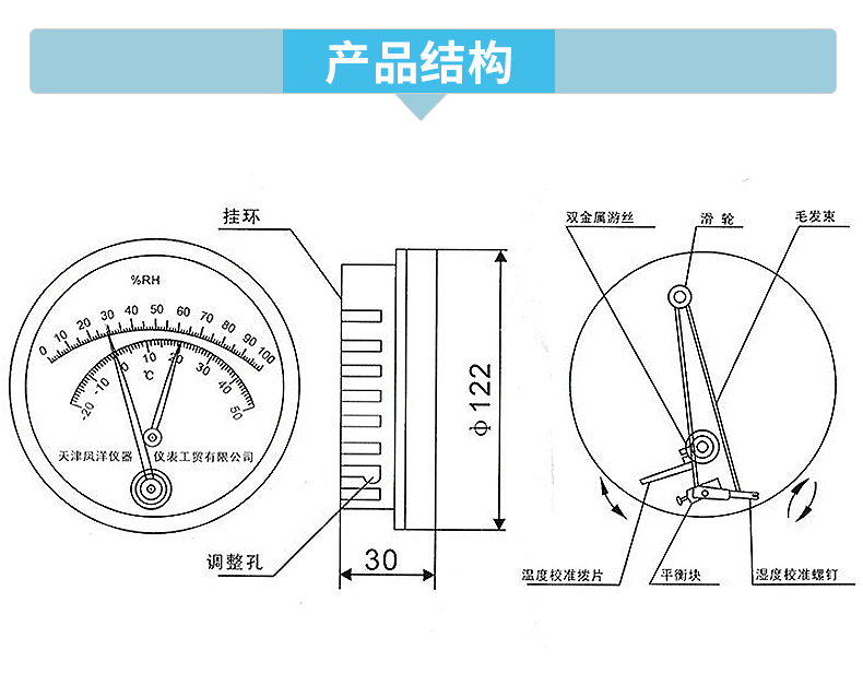 干湿温度计原理图片