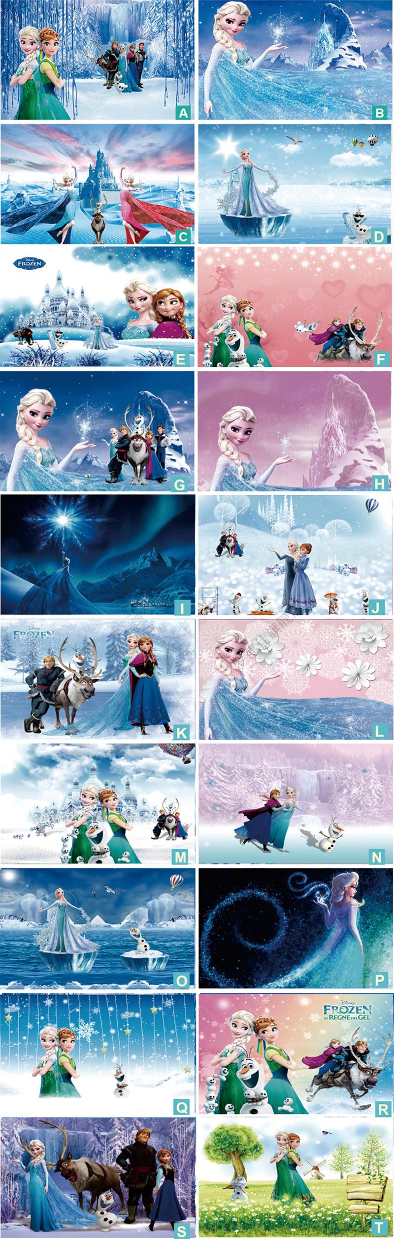 冰雪公主挂画冰雪奇缘海报爱莎公主艾莎女王安娜海报贴画墙画装饰画