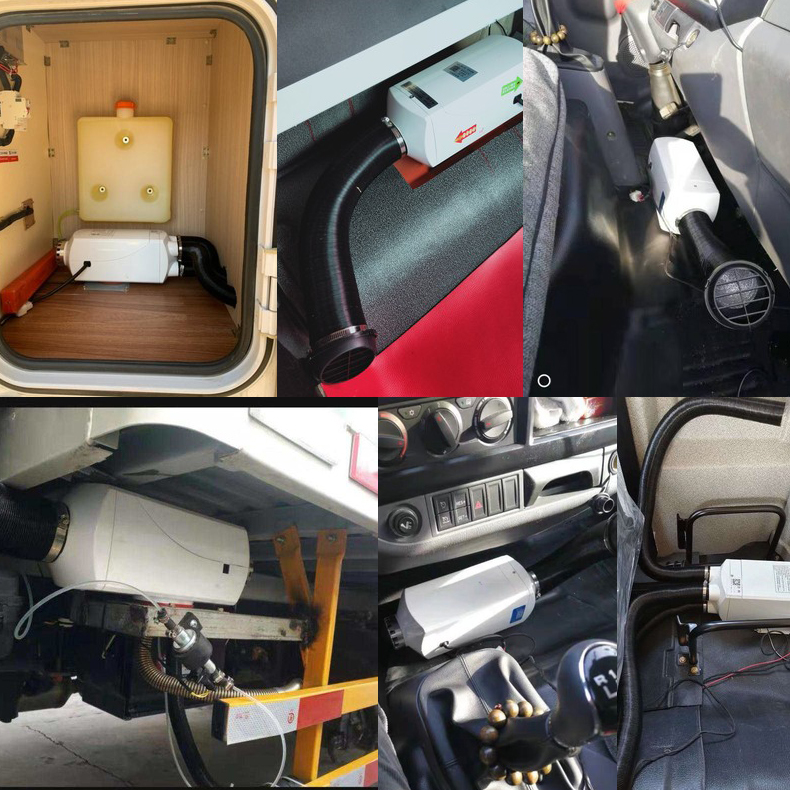 车载24v12v暖风机驻车加热器柴油柴暖大货车房车轿车取暖器空调 铝