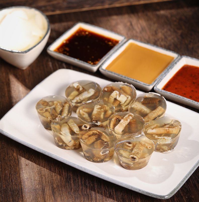 【三都土笋冻】海鲜熟食即食海鲜厦门小吃20粒400g袋装顺丰 块状切块