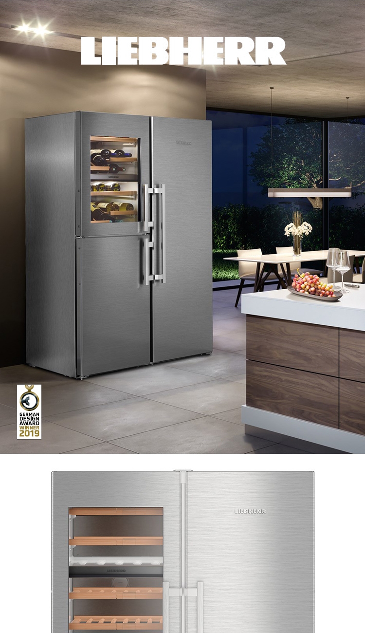 利勃海尔liebherr 独立式对开门带酒冰箱sbses8496 德国原装进口 sbs