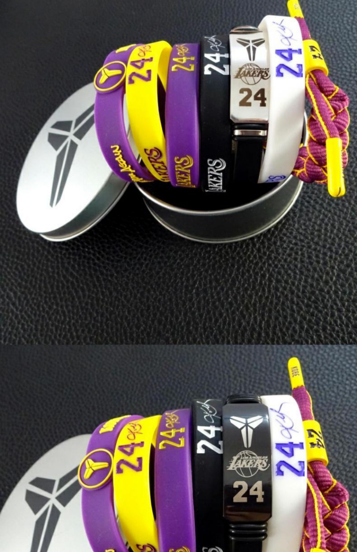 な京选60精品老品牌施华洛世款科比手环篮球腕纪念珍藏限量版湖人24