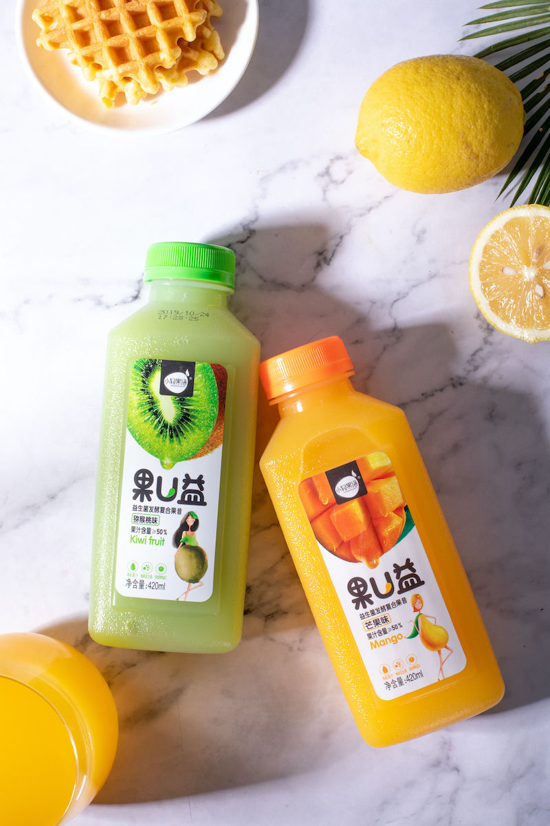 厂家批发芒果汁猕猴桃杨梅益生菌发酵批发饮料420ml小瓶果混装猕猴桃