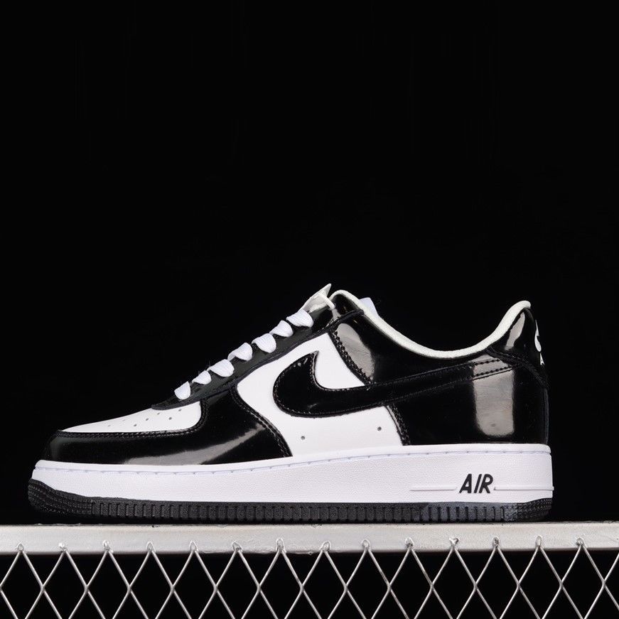 107 low 漆皮黑白 空军一号低帮休闲板鞋 漆皮黑白 dd1391-100 43