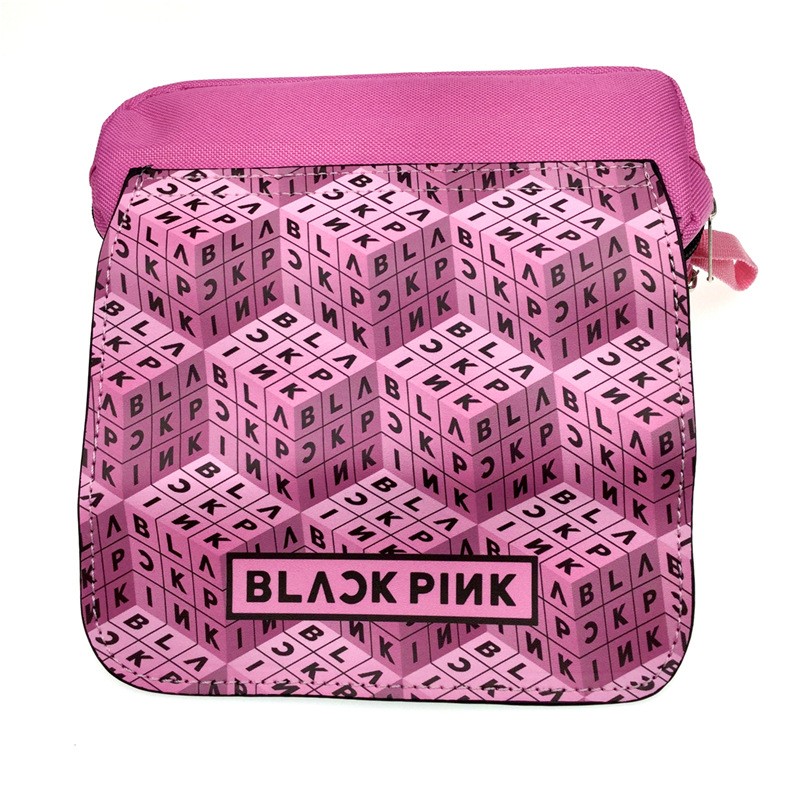 大钻blackpink笔袋中小学生文具盒女生应援周边ins大容量双层笔盒 a款