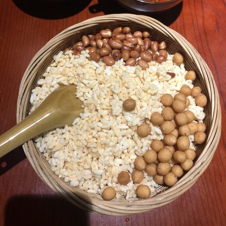 广西柳州三江特产打油茶配料彩色干阴米糯米干干江米炒米500g一斤油果