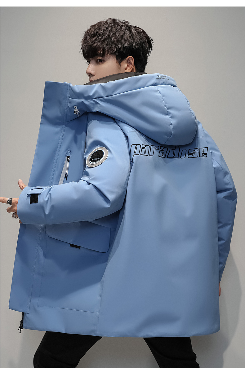 鸭鸭羽绒服男女2021同款冬季情侣宽松流行中长款衣服小众品牌外套gf女