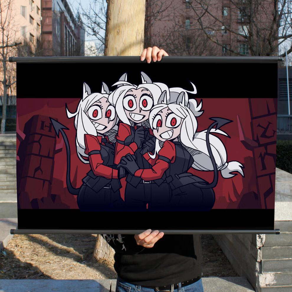 琦莎地狱把妹王海报 地狱把妹王游戏周边海报 helltaker周边布制挂画