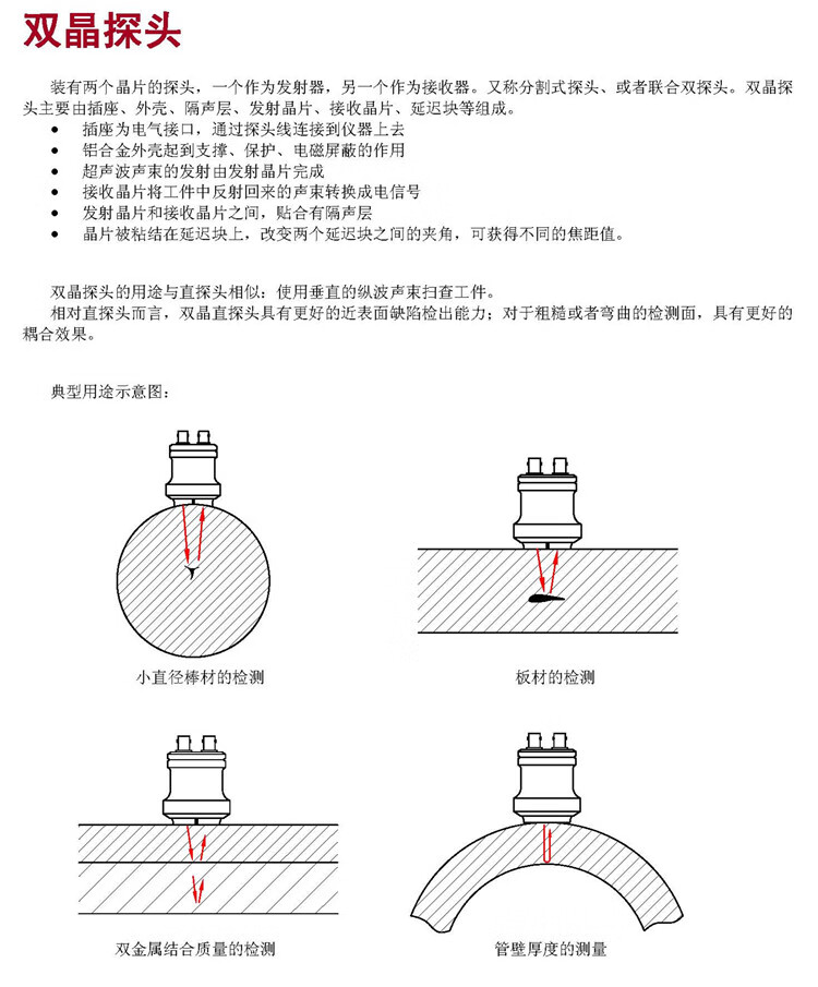 超声波探头正负极图解图片