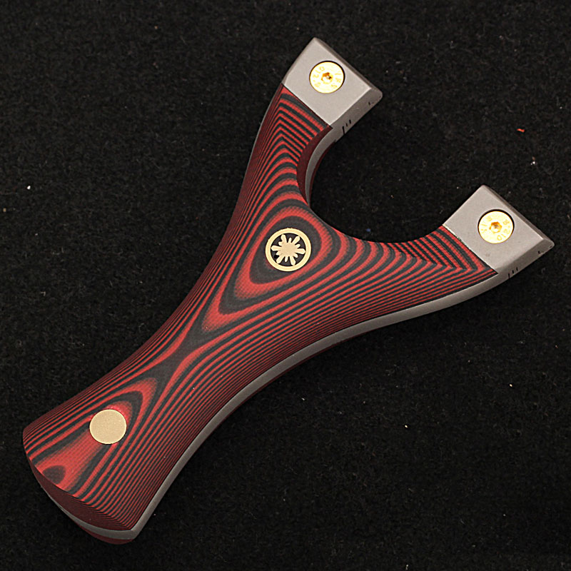 弹弓钛钢g10淮撑扁皮弹弓叉快压钛合金弹工弹亏高精度架高压大全钛