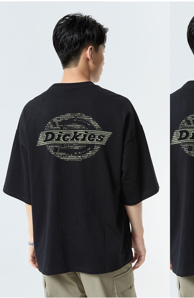 【商场同款】dickies短袖t恤 女22秋冬上衣短袖t恤011042 黑色 s