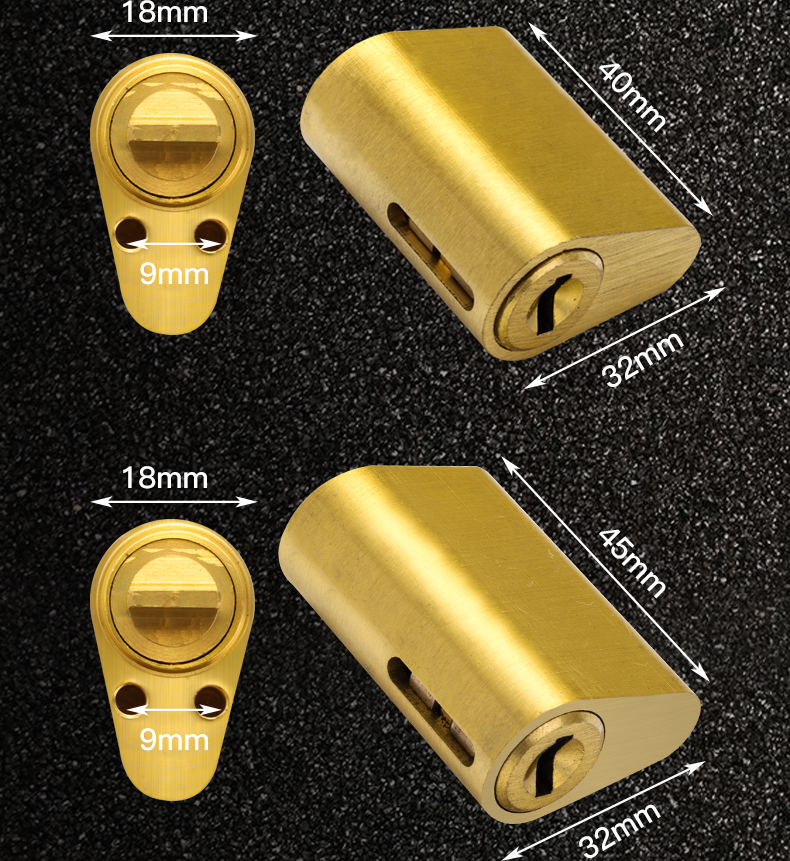 防火锁芯防火门锁芯 纯铜超c级锁芯 叶片钥匙 消防锁锁芯管道锁芯 pws