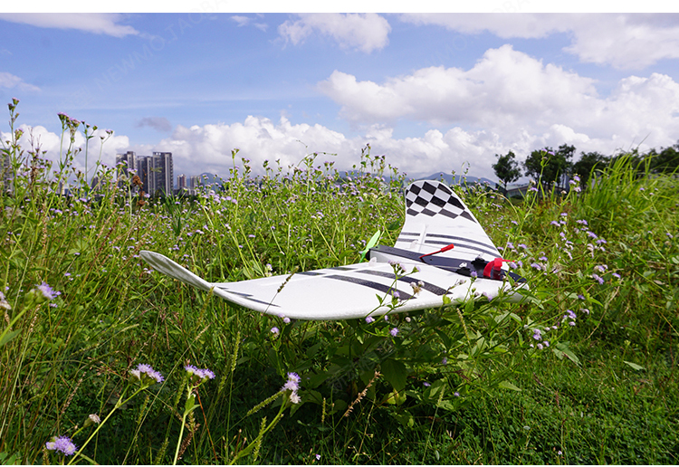 三角翼fpv固定翼航模飞机新手入门滑翔机epp耐摔带飞控黑色pnp