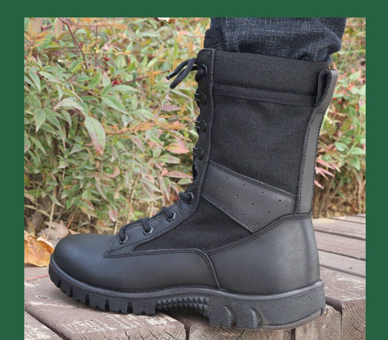 正版真皮户外男靴高帮作训靴防水作战鞋际华3515作战靴军皮靴特战靴子