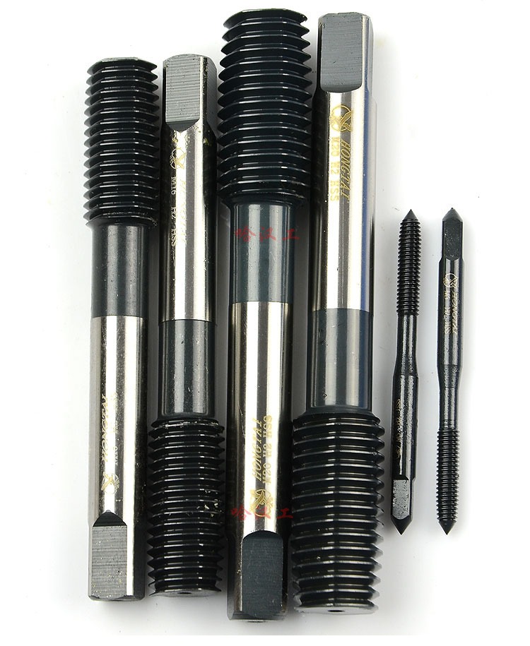 鸿泰 机用 黑色 氮化含钴 挤压丝锥m3-m24 无屑丝攻 m2 挤压【图片
